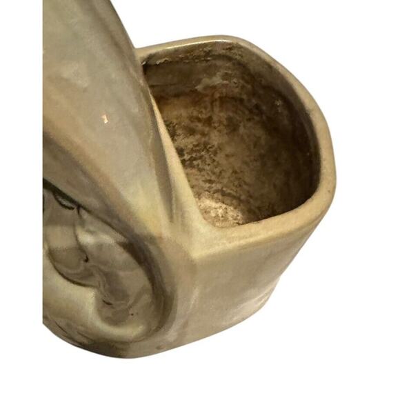 Ceramic Porcelain Madonna Mary VTG Praying Planter Statue Gold Painted READ - Picture 6 of 9